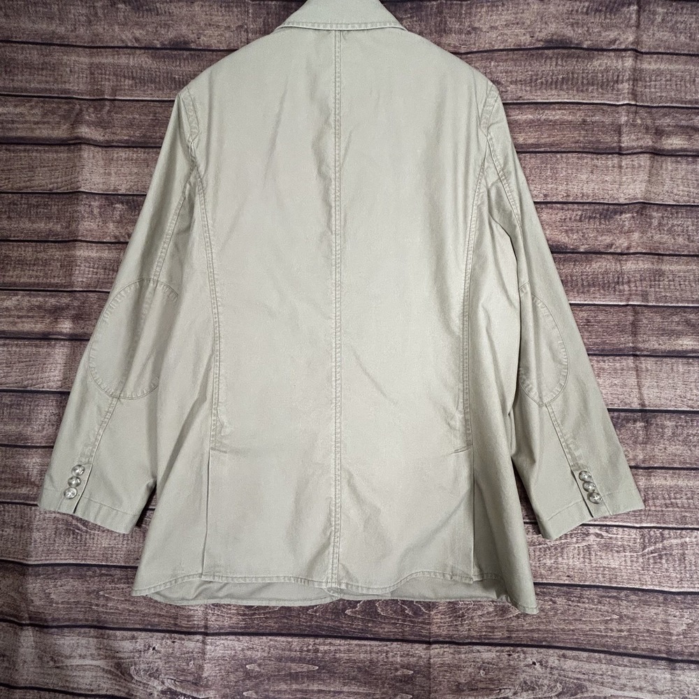 VINTAGE LL Bean Men Jacket 44R Brown Blazer Field Safari Utility Elbow Patches - Picture 7 of 11